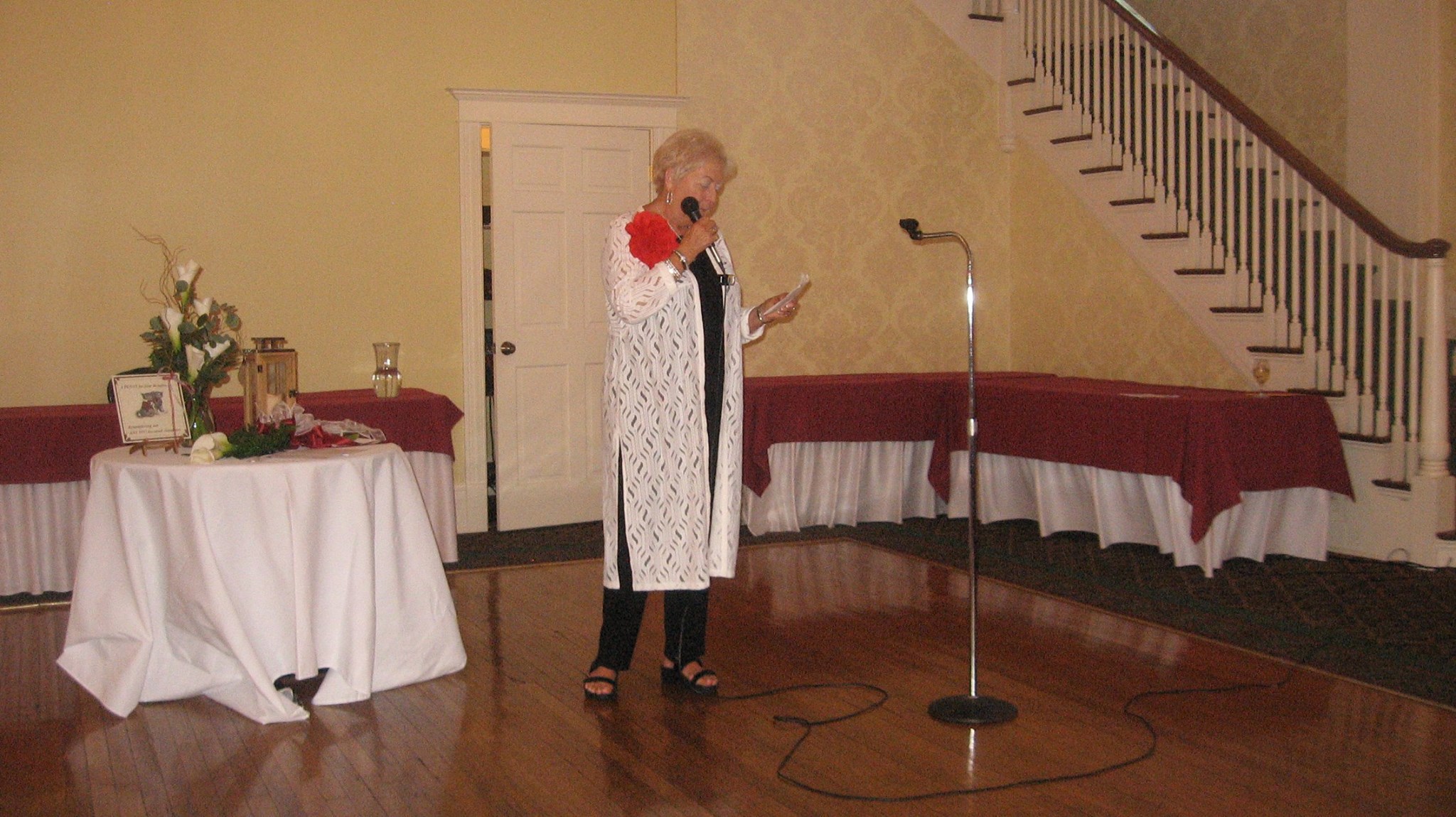 JOSETTE KINNER GIBSON WAS OUR CAPABLE MISTRESS OF CEREMONIES DURING THE PROGRAM.